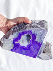 Died Agate Natural Bookend 3.9kg