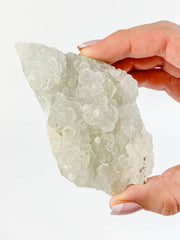 Apophyllite Cluster with Druzy Inclusions 178g