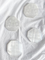 Selenite Meditation Chakra Plate