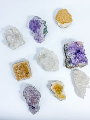 Divine Trio: Citrine + Clear Quartz + Amethyst | X Large