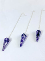 Lepidolite Pendulum