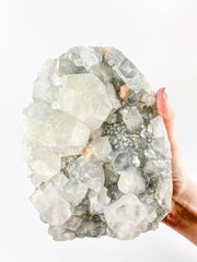 Apophyllite Chalcedony and Stilbite Cut Base Cluster 3.2kg