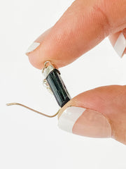 Black Tourmaline Natural Earring Small