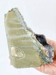 Black Amethyst CutBase Cluster 1.4kg