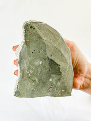 Apophyllite Stilbite with Inclusions CutBase Cluster 1.3kg