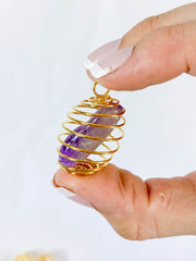 Gold Spiral Pendant