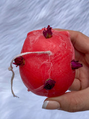 “Candles n Dreams” Sugar Plum Skull Candle Pink