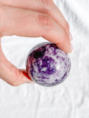 Lepidolite Sphere | Large