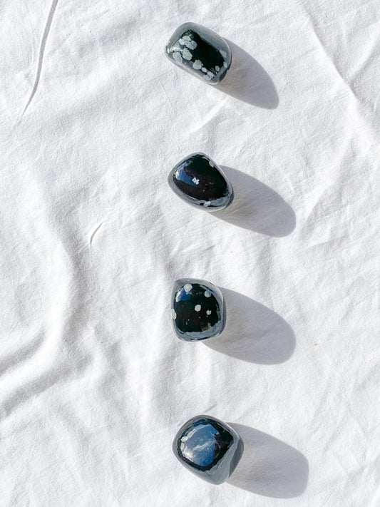 Snowflake Obsidian Tumbles | Large