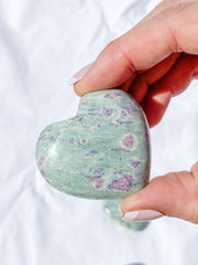 Ruby Fuchsite Heart | Medium