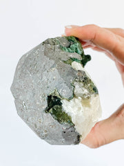 Green Heulandite with Inclusions 640g