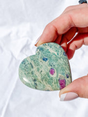 Ruby Fuchsite Heart | Medium