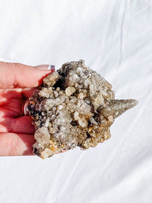 Quartz Natural Mineral Specimen Cluster 353g