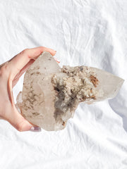 Smoky Himalayan Quartz with Inclusions CutBase Cluster 1.6kg