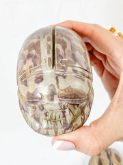 Zebra Stone Scarab Beetle Carving