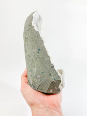 Chalcedony with Calcite Cut Base Cluster 2kg