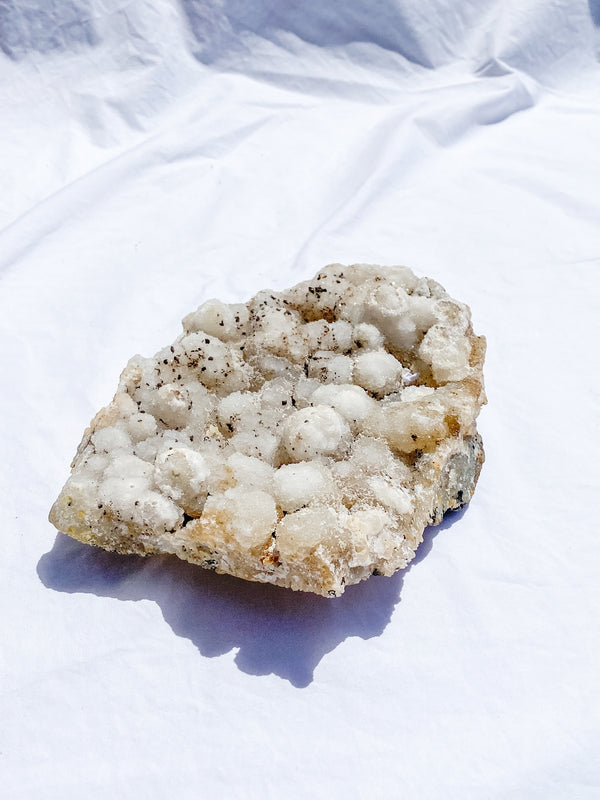 Coral Quartz Cluster with Druzy and Inclusions 1.1kg