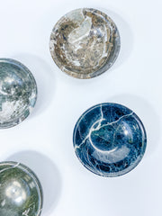 Black Onyx with inclusions Bowl | Medium